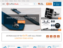 Tablet Screenshot of cufflinkdeals.com